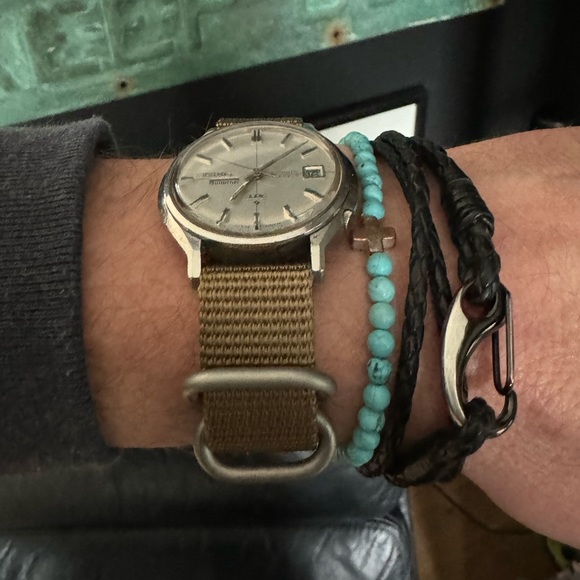 Seiko DX 1970 automatic- with khaki nato strap + orginal ss bracelet - Picture 10 of 17